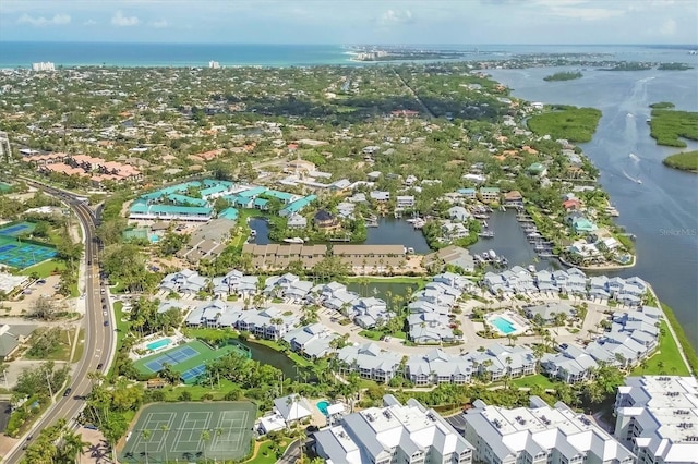 1240 Siesta Bayside Dr Unit 1240C, Sarasota, FL 34242 - view of property location featuring a large body of water and nearby suburban area