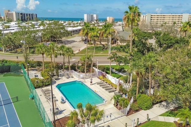 1240 Siesta Bayside Dr Unit 1240C, Sarasota, FL 34242 - community pool featuring a view of city
