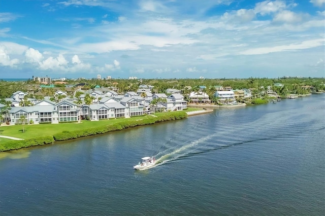 1240 Siesta Bayside Dr Unit 1240C, Sarasota, FL 34242 - aerial view of residential area featuring a large body of water
