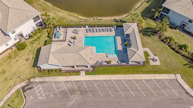 1030 Tidewater Shores Loop Unit 307, Bradenton, FL 34208 - aerial view of a pool area