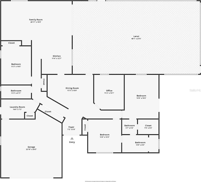 5124 Palm Aire Dr, Sarasota, FL 34243 - view of room layout