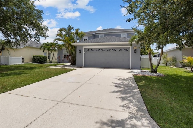 11839 Shrewsbury Ln, Parrish, FL 34219 - traditional-style house with a garage, concrete driveway, and stucco siding