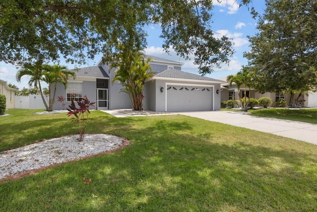 11839 Shrewsbury Ln, Parrish, FL 34219 - ranch-style home featuring a garage, driveway, and stucco siding