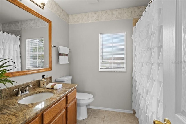 11839 Shrewsbury Ln, Parrish, FL 34219 - full bath featuring vanity, tile patterned floors, and a shower with shower curtain