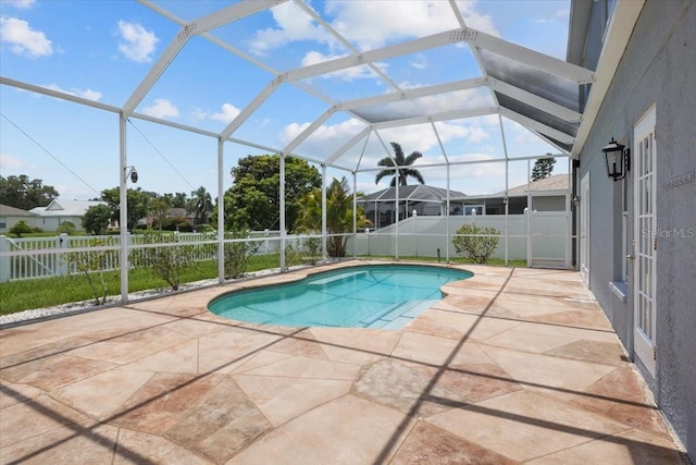 11839 Shrewsbury Ln, Parrish, FL 34219 - view of pool with a patio area, a fenced backyard, and a lanai