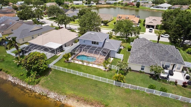 11839 Shrewsbury Ln, Parrish, FL 34219 - aerial view of residential area featuring a large body of water and a pool area