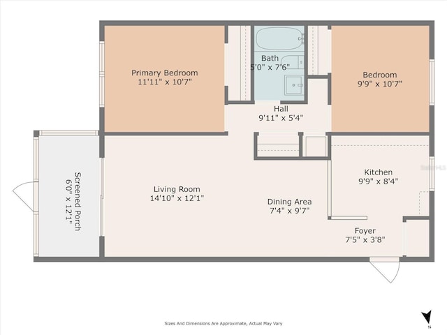 2115 9th Ave W Unit 3D, Bradenton, FL 34205 - view of home floor plan