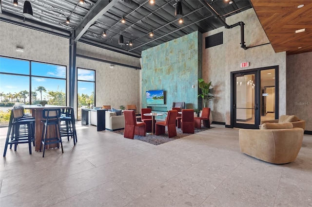 8705 Winter Breeze Way, Sarasota, FL 34241 - community lobby featuring a towering ceiling