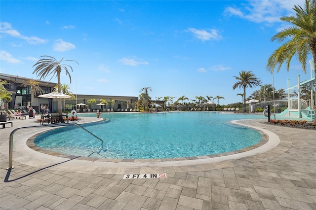 8705 Winter Breeze Way, Sarasota, FL 34241 - community pool with a patio