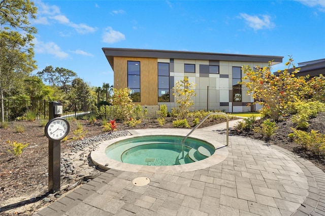 8705 Winter Breeze Way, Sarasota, FL 34241 - view of pool with an in-ground hot tub