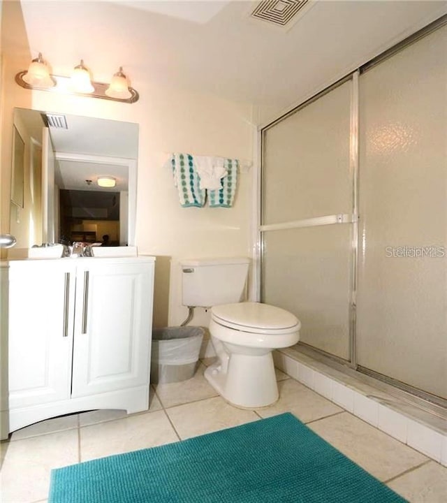 21405 Olean Blvd Unit 224, Port Charlotte, FL 33952 - full bath with tile patterned floors, a stall shower, and vanity