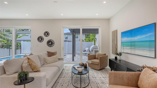 2590 Floyd St, Sarasota, FL 34239 - living area with recessed lighting