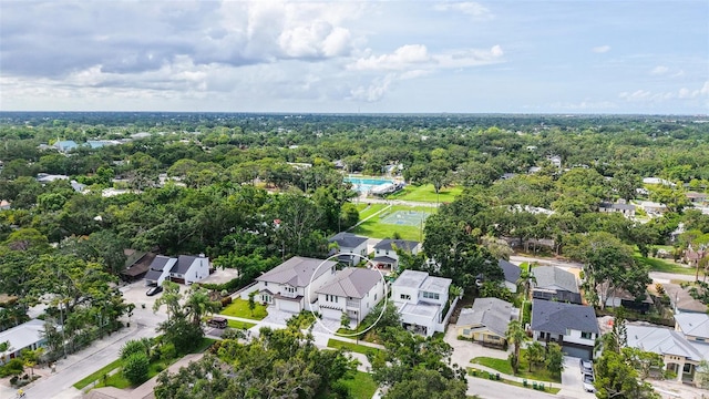 2590 Floyd St, Sarasota, FL 34239 - aerial overview of property's location with nearby suburban area