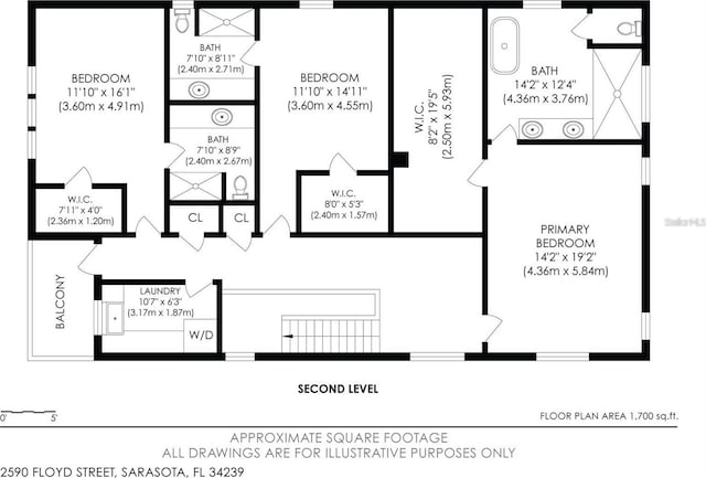2590 Floyd St, Sarasota, FL 34239 - view of room layout