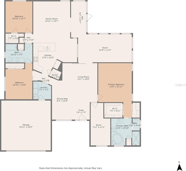 5206 19th Ave W, Bradenton, FL 34209 - view of home floor plan