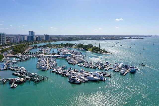 2088 Grove St, Sarasota, FL 34239 - view of urban area featuring numerous boat docks and a large body of water