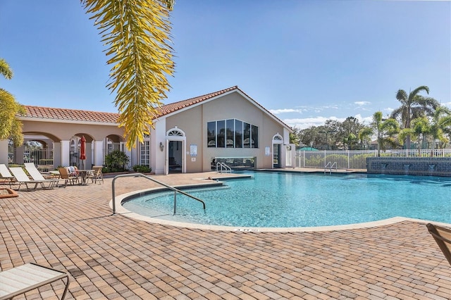 6312 41st Ct E, Sarasota, FL 34243 - community pool featuring a patio