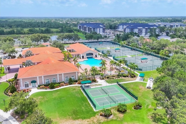 6312 41st Ct E, Sarasota, FL 34243 - drone / aerial view of a pool