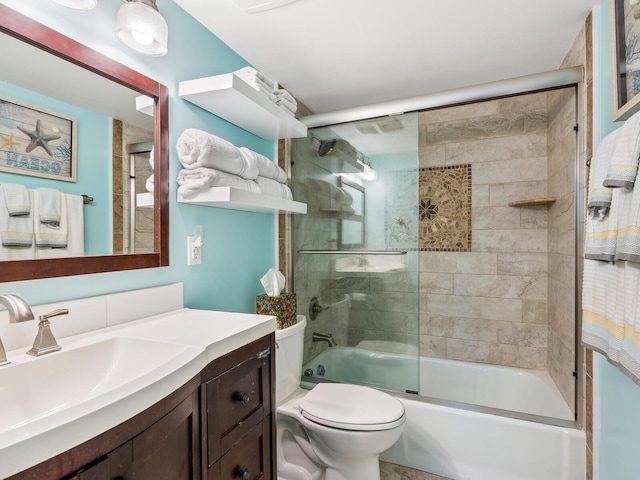 8710 Midnight Pass Rd Unit 205, Sarasota, FL 34242 - bathroom featuring vanity and combined bath / shower with glass door