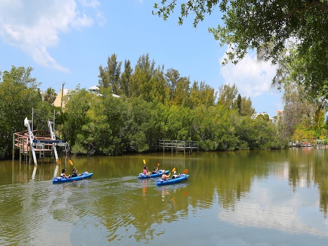 8710 Midnight Pass Rd Unit 205, Sarasota, FL 34242 - dock featuring a water view
