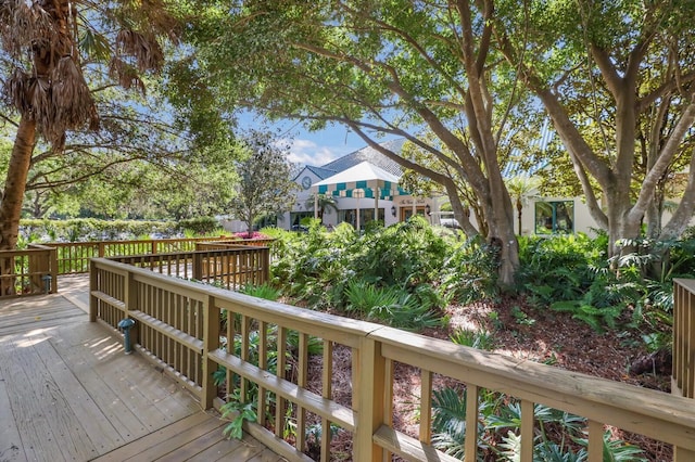 7211 Marston Ct, University Park, FL 34201 - view of wooden deck