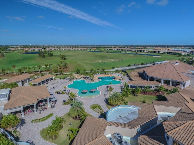 5916 Wake Forest Run Unit 101, Bradenton, FL 34211 - aerial view of a golf club and a pool area