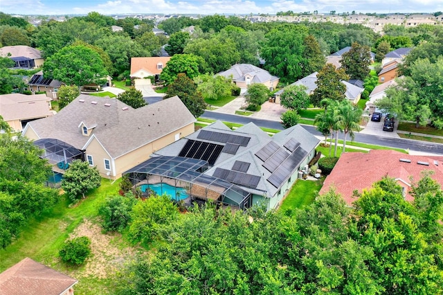 17426 Tailfeather Ct, Clermont, FL 34711 - aerial view of residential area featuring a pool