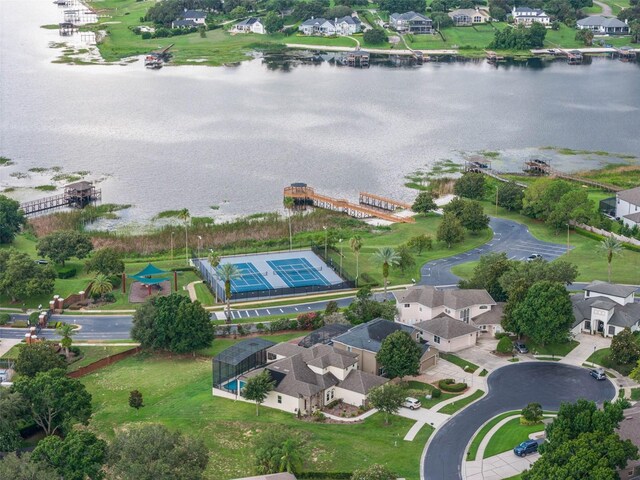 17426 Tailfeather Ct, Clermont, FL 34711 - aerial view of residential area featuring a large body of water