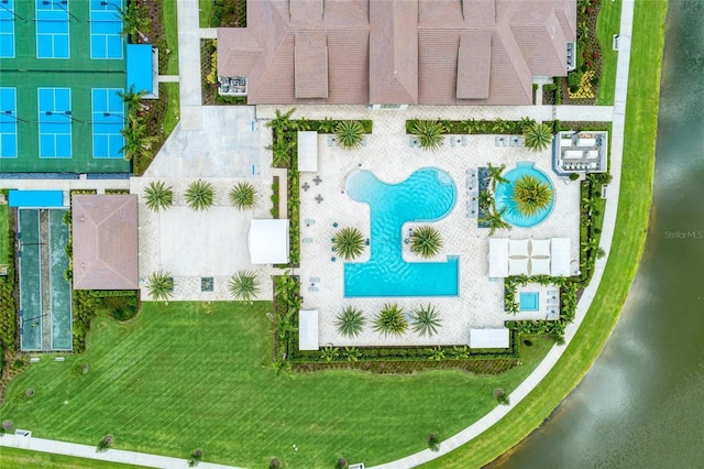 4915 Kiva Cir, Bradenton, FL 34211 - aerial view of a pool