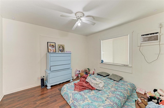 1701 13th St W, Bradenton, FL 34205 - bedroom with wood finished floors and ceiling fan