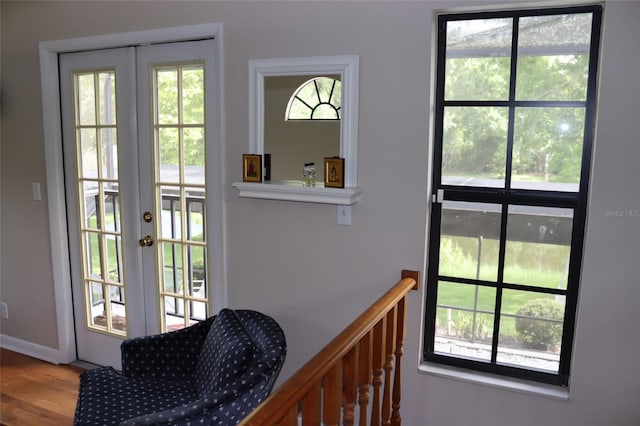 3683 Brown, Arcadia, FL 34266 - doorway with french doors and wood finished floors