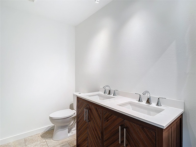 6341 Cocoa Ln, Apollo Beach, FL 33572 - bathroom featuring toilet and double vanity