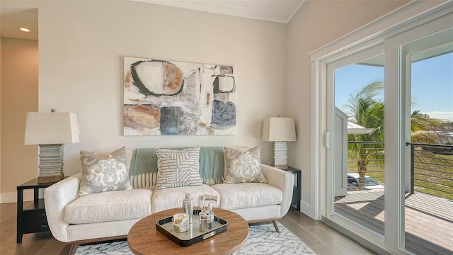 8006 20th Pl W, Bradenton, FL 34209 - living area with recessed lighting and wood finished floors