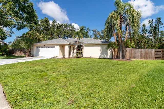 4805 Cypress Lake Ct, Sarasota, FL 34243 - single story home with a garage, stucco siding, and concrete driveway