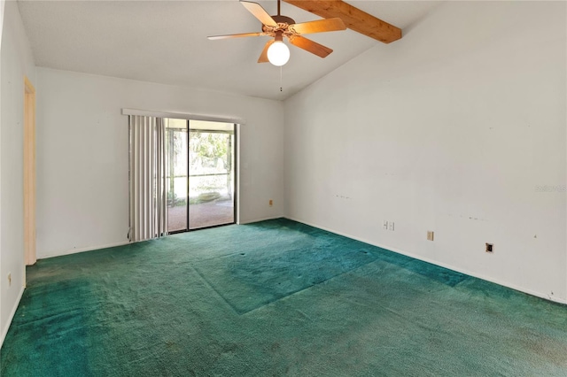 4805 Cypress Lake Ct, Sarasota, FL 34243 - spare room with carpet flooring and a ceiling fan