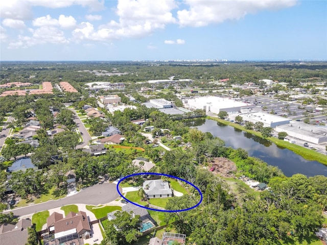 4805 Cypress Lake Ct, Sarasota, FL 34243 - drone / aerial view of a nearby body of water