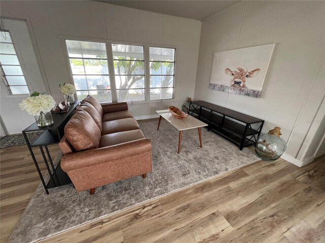 1871 Palm Springs St, Sarasota, FL 34234 - living room with wood finished floors