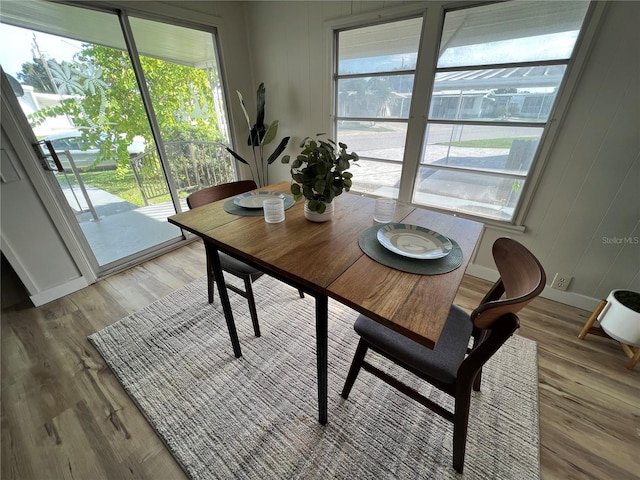 1871 Palm Springs St, Sarasota, FL 34234 - dining area featuring healthy amount of natural light and light wood-style floors