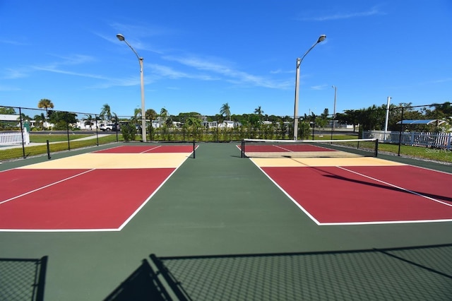 1871 Palm Springs St, Sarasota, FL 34234 - view of tennis court with community basketball court