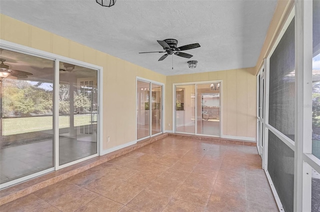 1674 Cottonwood Trl, Sarasota, FL 34232 - unfurnished sunroom with ceiling fan
