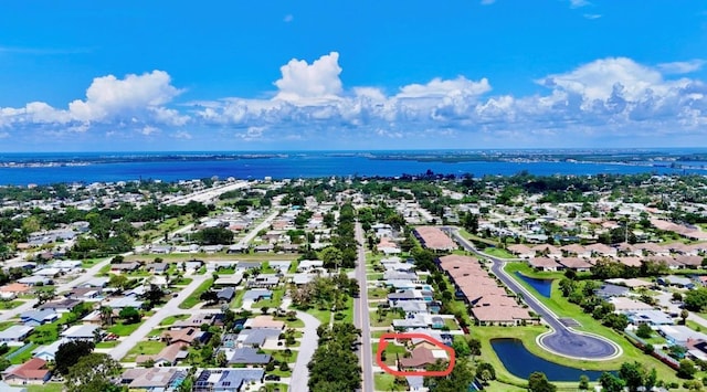 6806 18th Ave W, Bradenton, FL 34209 - aerial perspective of suburban area featuring a nearby body of water