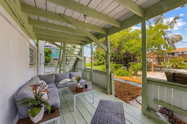 4508 101st St W Unit A, Bradenton, FL 34210 - sunroom with an outdoor hangout area and healthy amount of natural light