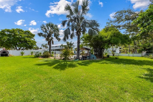 4508 101st St W Unit A, Bradenton, FL 34210 - fenced backyard featuring a gazebo