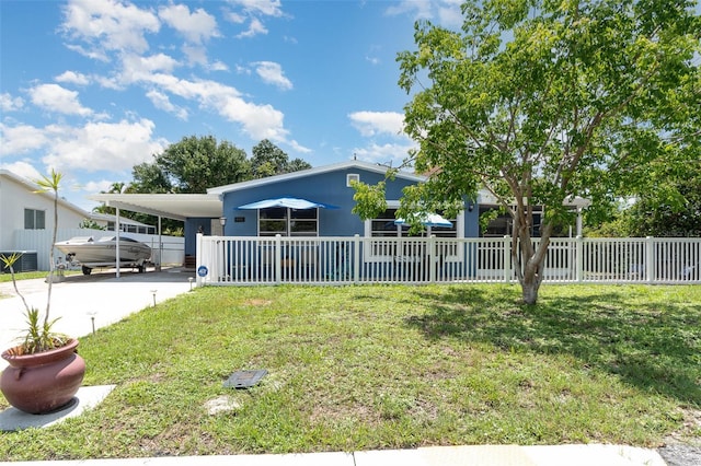 4481 Lagg Ave, Fort Myers, FL 33901 - view of front of home featuring an attached carport and driveway