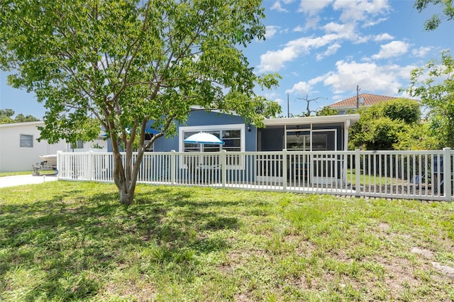 4481 Lagg Ave, Fort Myers, FL 33901 - view of yard with a sunroom
