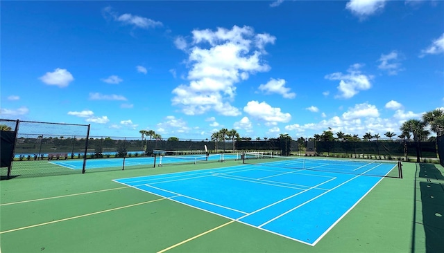 9292 Tequila Sunrise Dr, Sarasota, FL 34241 - view of tennis court featuring community basketball court