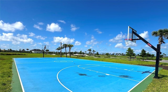 9292 Tequila Sunrise Dr, Sarasota, FL 34241 - view of basketball court with a yard and community basketball court