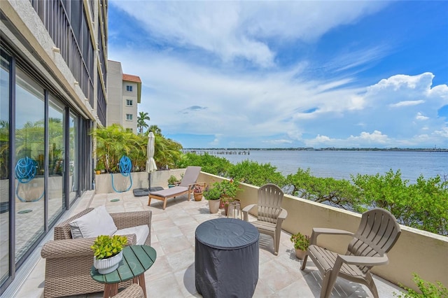 1510 1st Ave W Unit 102, Bradenton, FL 34205 - view of patio with a water view