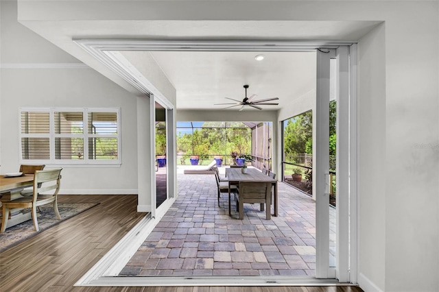 3379 Chestertown Loop, Bradenton, FL 34211 - view of patio / terrace featuring a ceiling fan and outdoor lounge area