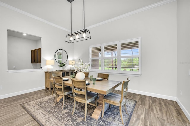 3379 Chestertown Loop, Bradenton, FL 34211 - dining space featuring crown molding and wood finished floors